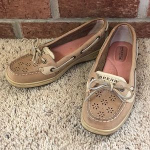 Leather Sperry Slip On Boat Shoes